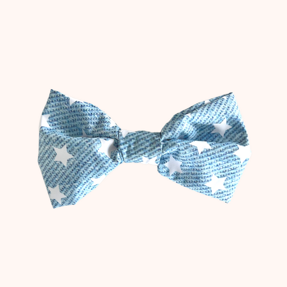 Demin Stars Bow-Tie