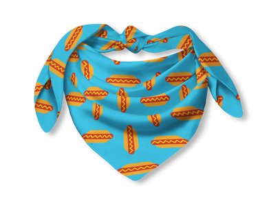 Hotdogs Bandana